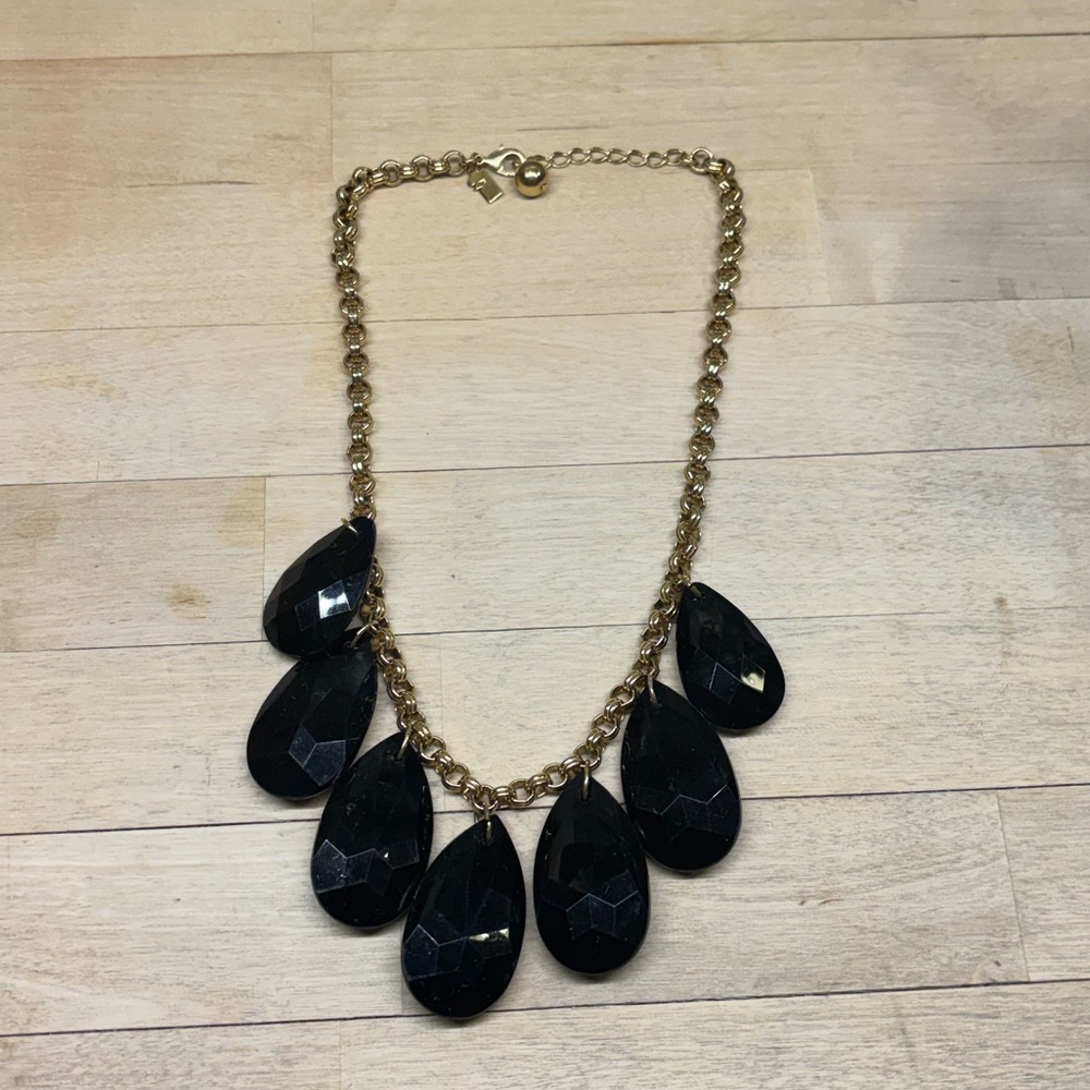 Elegant Kate Spade Black and Gold Necklace